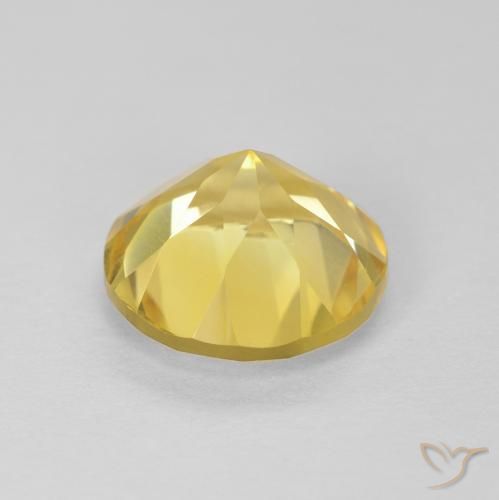 Citrine Gemstone in 8 mm (calibrated) Size for Sale, Citrine Stone in Tuscany Yellow Color