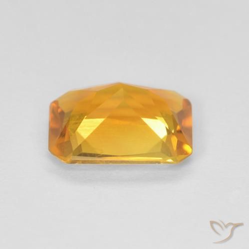 Citrine Gemstone in 8 x 6 mm (calibrated) Size for Sale, Citrine Stone in Bright Gold Color
