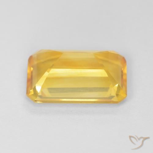 Citrine Gemstone in 12 x 8 mm (calibrated) Size for Sale, Citrine Stone in Medium Gold Color