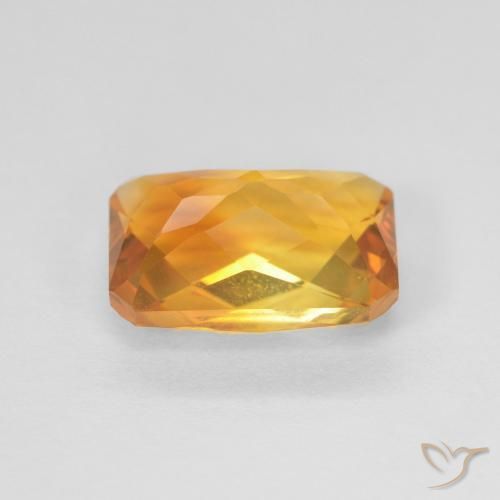 Citrine Gemstone in 10 x 7 mm (calibrated) Size for Sale, Citrine Stone in Orange-Gold Color