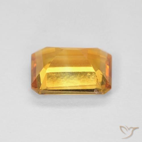 Citrine Gemstone in 8 x 6 mm (calibrated) Size for Sale, Citrine Stone in Deep Golden Orange Color