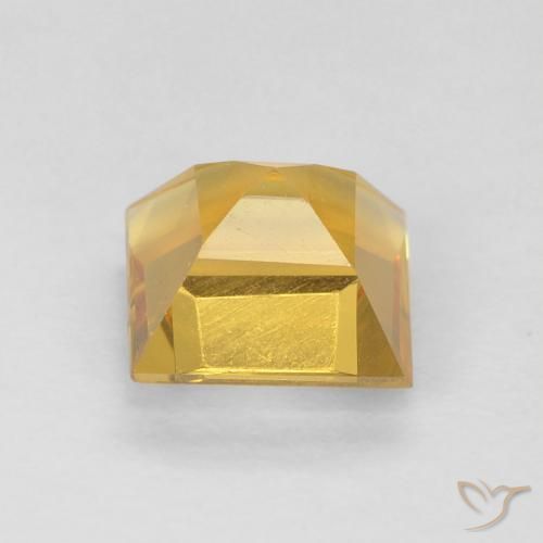 Citrine Gemstone in 6 x 6 mm (calibrated) Size for Sale, Citrine Stone in Medium Golden Color