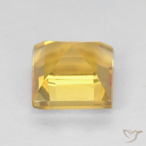 Citrine Gemstone in 6 x 6 mm (calibrated) Size for Sale, Citrine Stone in Golden Color