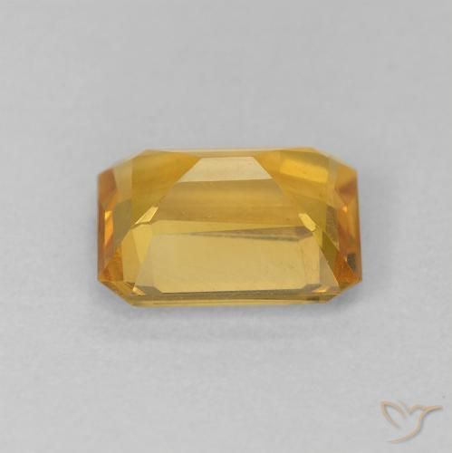 Citrine Gemstone in 8 x 6 mm (calibrated) Size for Sale, Citrine Stone in Medium Gold Color