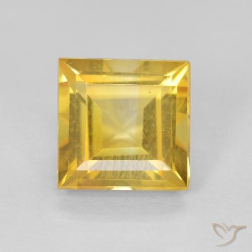 1.02ct Natural Golden Citrine, Square, VS