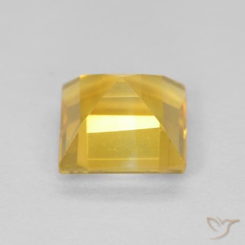 Citrine Gemstone in 6 x 6 mm (calibrated) Size for Sale, Citrine Stone in Golden Color