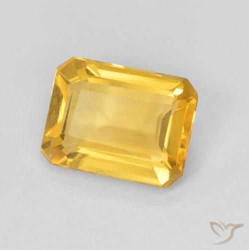 1.05 ct Golden Citrine Stone, Natural Citrine in Octagon Step Cut Shape for Sale