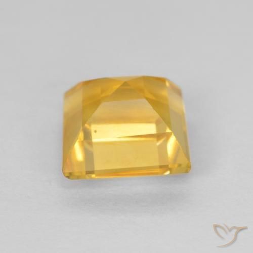 Citrine Gemstone in 6 x 6 mm (calibrated) Size for Sale, Citrine Stone in Golden Color