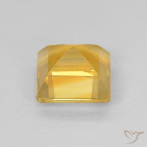 Citrine Gemstone in 6 x 6 mm (calibrated) Size for Sale, Citrine Stone in Golden Orange Color