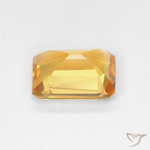 Citrine Gemstone in 8 x 6 mm (calibrated) Size for Sale, Citrine Stone in Medium Gold Color