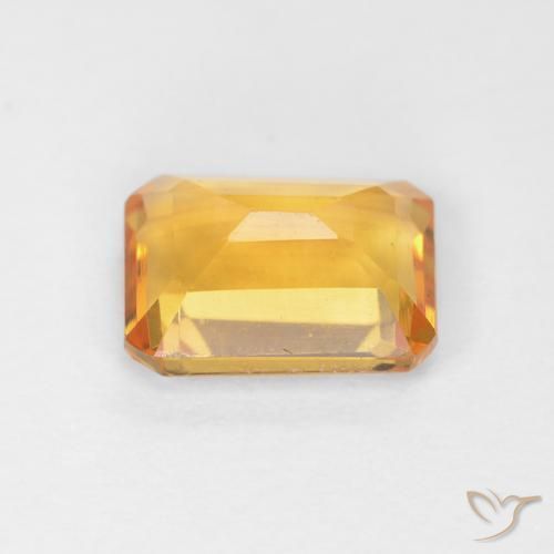 Citrine Gemstone in 8 x 6 mm (calibrated) Size for Sale, Citrine Stone in Orange-Gold Color