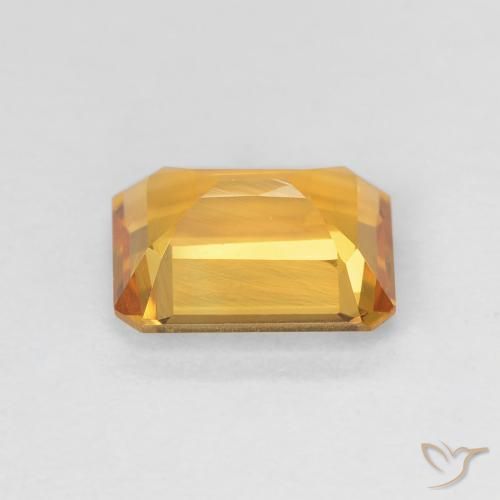 Citrine Gemstone in 8 x 6 mm (calibrated) Size for Sale, Citrine Stone in Golden Orange Color
