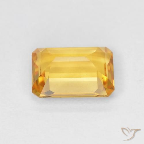 Citrine Gemstone in 8 x 6 mm (calibrated) Size for Sale, Citrine Stone in Bright Gold Color