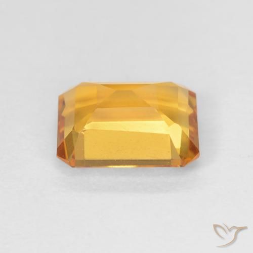 Citrine Gemstone in 8 x 6 mm (calibrated) Size for Sale, Citrine Stone in Golden Orange Color