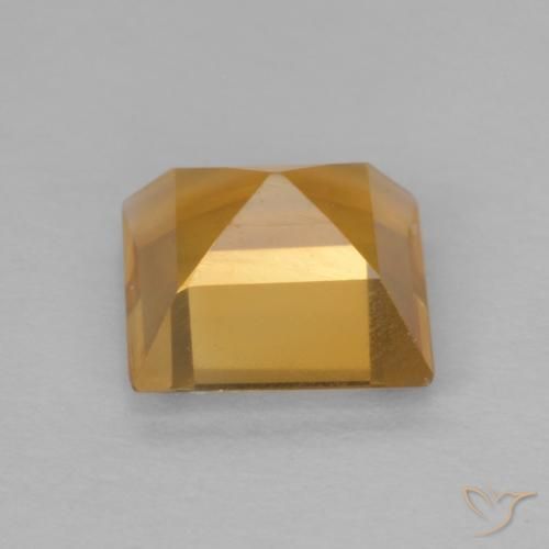 Citrine Gemstone in 6 x 6 mm (calibrated) Size for Sale, Citrine Stone in Deep Golden Orange Color