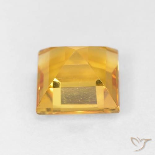 Citrine Gemstone in 6 x 6 mm (calibrated) Size for Sale, Citrine Stone in Golden Color