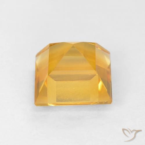 Citrine Gemstone in 6 x 6 mm (calibrated) Size for Sale, Citrine Stone in Golden Color