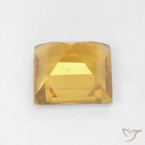 Citrine Gemstone in 6 x 6 mm (calibrated) Size for Sale, Citrine Stone in Golden Color
