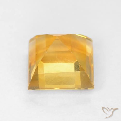 Citrine Gemstone in 6 x 6 mm (calibrated) Size for Sale, Citrine Stone in Golden Orange Color