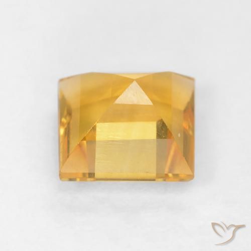 Citrine Gemstone in 6 x 6 mm (calibrated) Size for Sale, Citrine Stone in Golden Orange Color