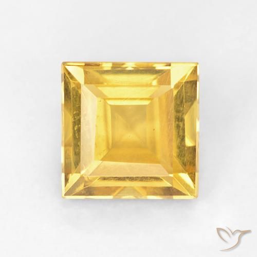1.05ct Natural Golden Citrine, Square, VVS-VS