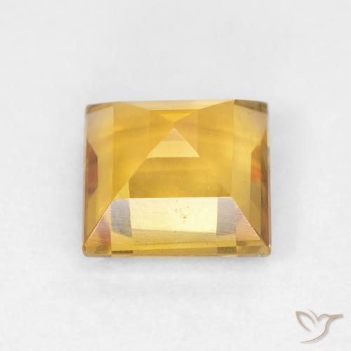 Citrine Gemstone in 6 x 6 mm (calibrated) Size for Sale, Citrine Stone in Golden Color