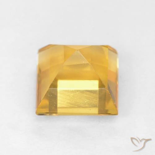 Citrine Gemstone in 6 x 6 mm (calibrated) Size for Sale, Citrine Stone in Golden Color