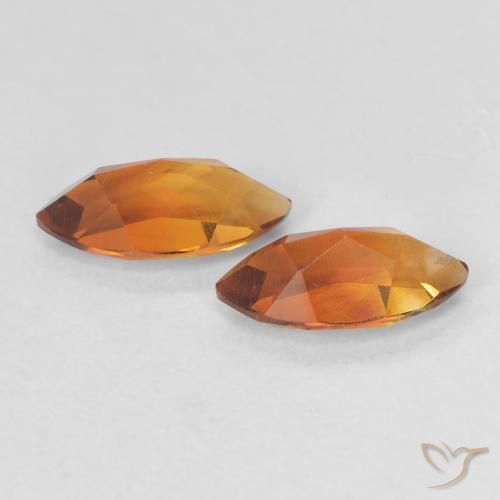Citrine Gemstones in 8.2 x 4.2 mm Size for Sale, Citrine Stones in Dark Orange Color