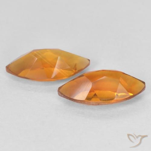 Citrine Gemstones in 8 x 4 mm (calibrated) Size for Sale, Citrine Stones in Deep Orange Color