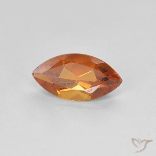 0.59 ct Golden Citrine Stone, Natural Citrine in Marquise Facet Shape for Sale