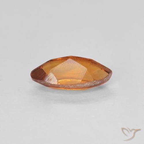 Citrine Gemstone in 8 x 4 mm (calibrated) Size for Sale, Citrine Stone in Deep Orange-Gold Color
