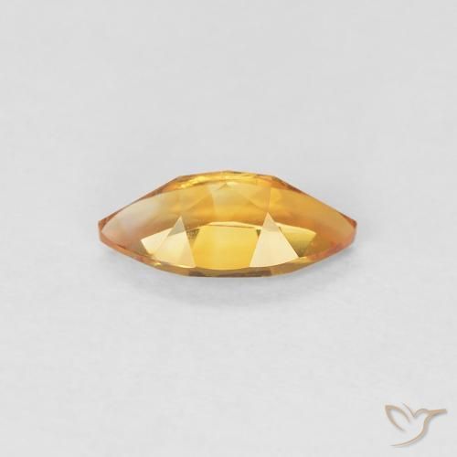 Citrine Gemstone in 8 x 4 mm (calibrated) Size for Sale, Citrine Stone in Apricot Orange Color