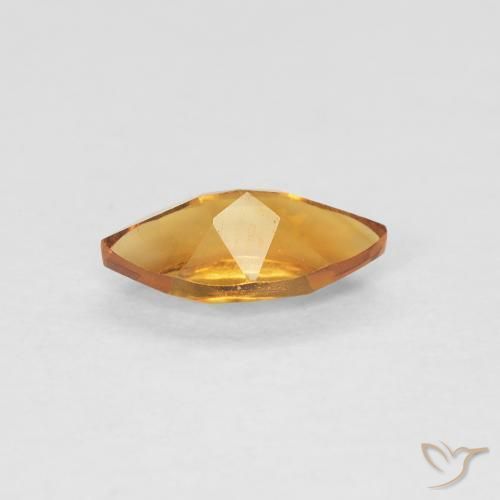 Citrine Gemstone in 8.1 x 4.2 mm Size for Sale, Citrine Stone in Orange Brown Color