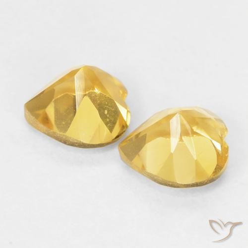 Citrine Gemstones in 5 x 5 mm (calibrated) Size for Sale, Citrine Stones in Top Gold Color