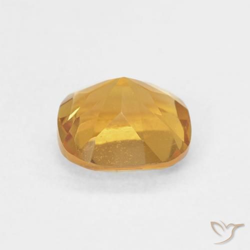 Citrine Gemstone in 5 x 5 mm (calibrated) Size for Sale, Citrine Stone in Medium Light-Golden Color