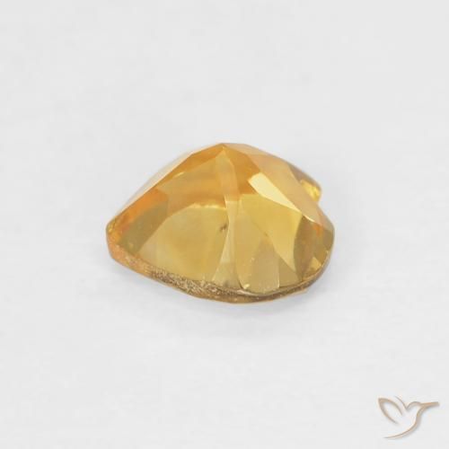 Citrine Gemstone in 5 x 5 mm (calibrated) Size for Sale, Citrine Stone in Light Orange-Gold Color