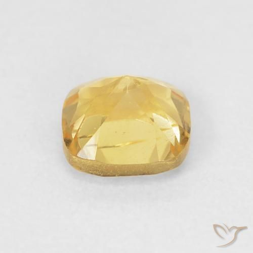 Citrine Gemstone in 5 x 5 mm (calibrated) Size for Sale, Citrine Stone in Medium Golden Color