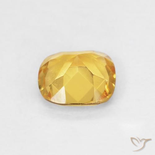 Citrine Gemstone in 5 x 5 mm (calibrated) Size for Sale, Citrine Stone in Tuscany Yellow Color