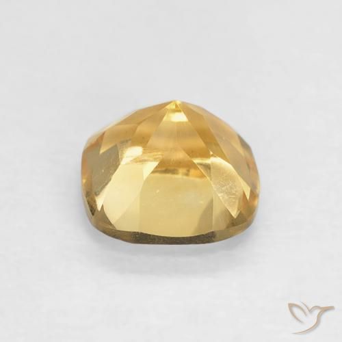 Citrine Gemstone in 5 x 5 mm (calibrated) Size for Sale, Citrine Stone in Medium Gold Color