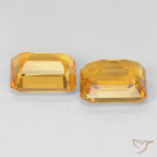 Citrine Gemstones in 8 x 6 mm (calibrated) Size for Sale, Citrine Stones in Golden Color