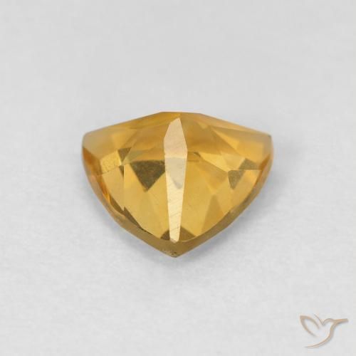 Citrine Gemstone in 7 x 7 mm (calibrated) Size for Sale, Citrine Stone in Deep Gold Color