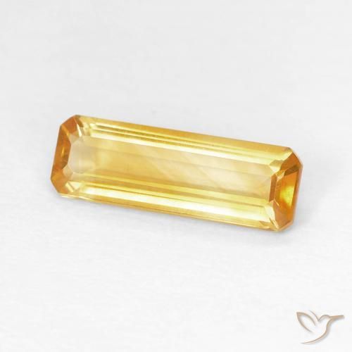 1.14 ct Golden Citrine Stone, Natural Citrine in Octagon Step Cut Shape for Sale