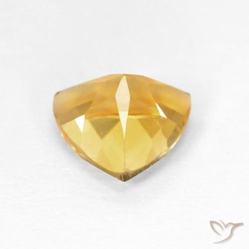 Citrine Gemstone in 7 x 7 mm (calibrated) Size for Sale, Citrine Stone in Medium Gold Color