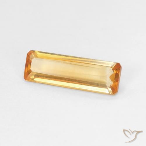 1.22 ct Golden Citrine Stone, Natural Citrine in Octagon Step Cut Shape for Sale