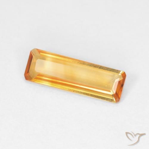 1.01 ct Golden Citrine Stone, Natural Citrine in Octagon Step Cut Shape for Sale