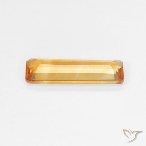 Citrine Gemstone in 12.1 x 4.1 mm Size for Sale, Citrine Stone in Orange-Gold Color