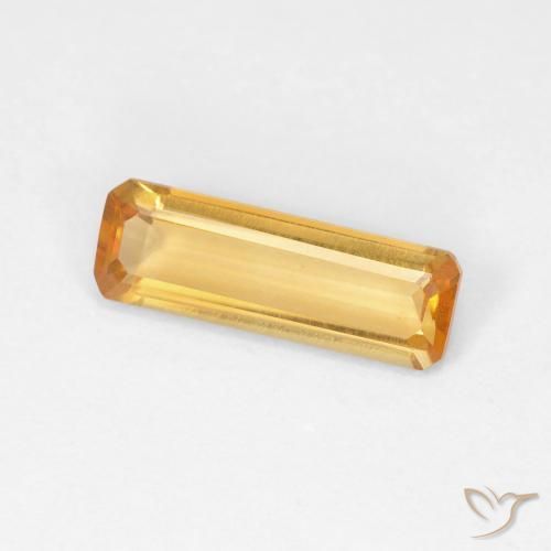 1.12 ct Golden Citrine Stone, Natural Citrine in Octagon Step Cut Shape for Sale