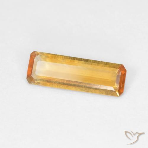 0.93 ct Golden Citrine Stone, Natural Citrine in Octagon Step Cut Shape for Sale