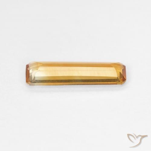 Citrine Gemstone in 12.1 x 4.1 mm Size for Sale, Citrine Stone in Orange-Gold Color