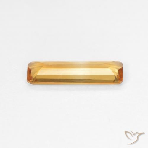 Citrine Gemstone in 11.9 x 3.9 mm Size for Sale, Citrine Stone in Orange-Gold Color
